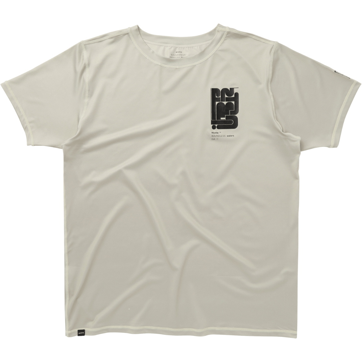 2025 Mystic Mens Boarding Short Sleeve Rash Vest 35001.250761 - Sand